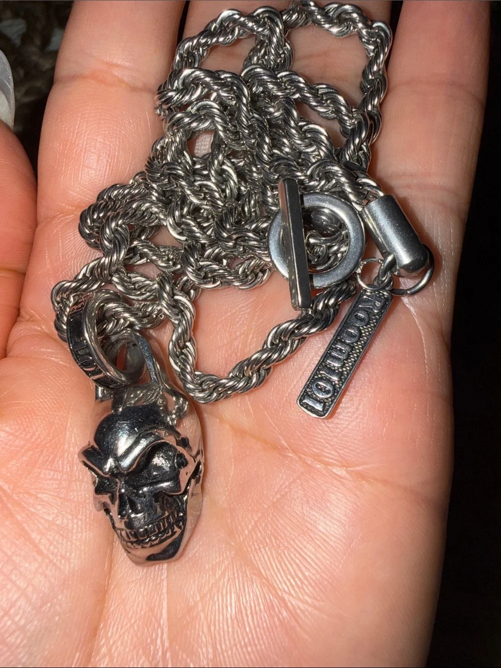 Room 101  Skull Pendant Necklace